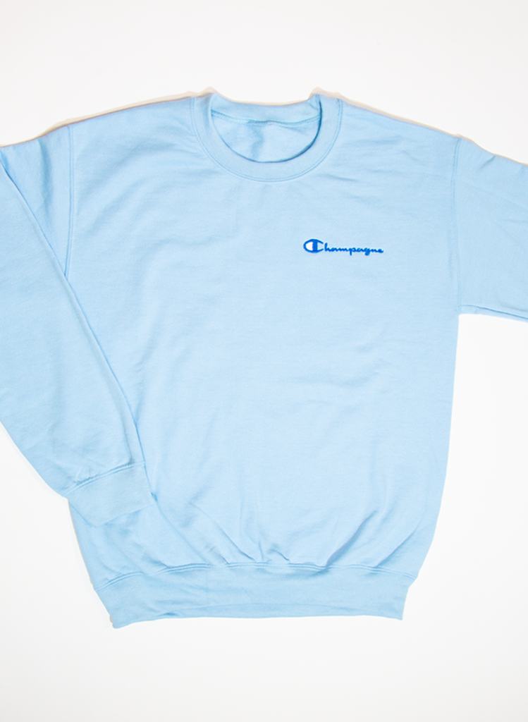 Champion champagne best sale sweatshirt